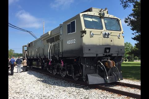 The first of the 1 000 Evolution Series diesel locomotives which GE Transportation is to supply to Indian Railways has been unveiled at Erie in the USA (Photo: David Lustig).